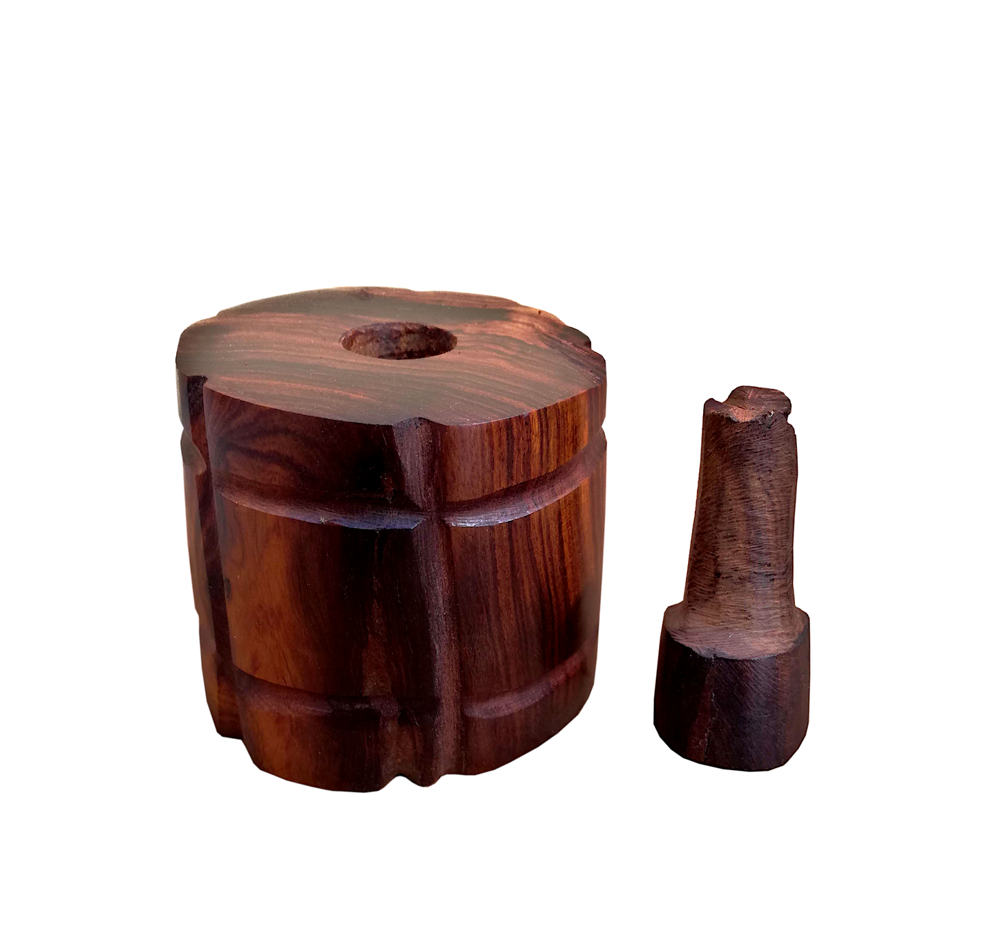 Pepper Mill Wood, Pepper Crusher Wood. Barrel Ironwood Handmade, Chiltepin Spice Grinder, Hand Crusher.
