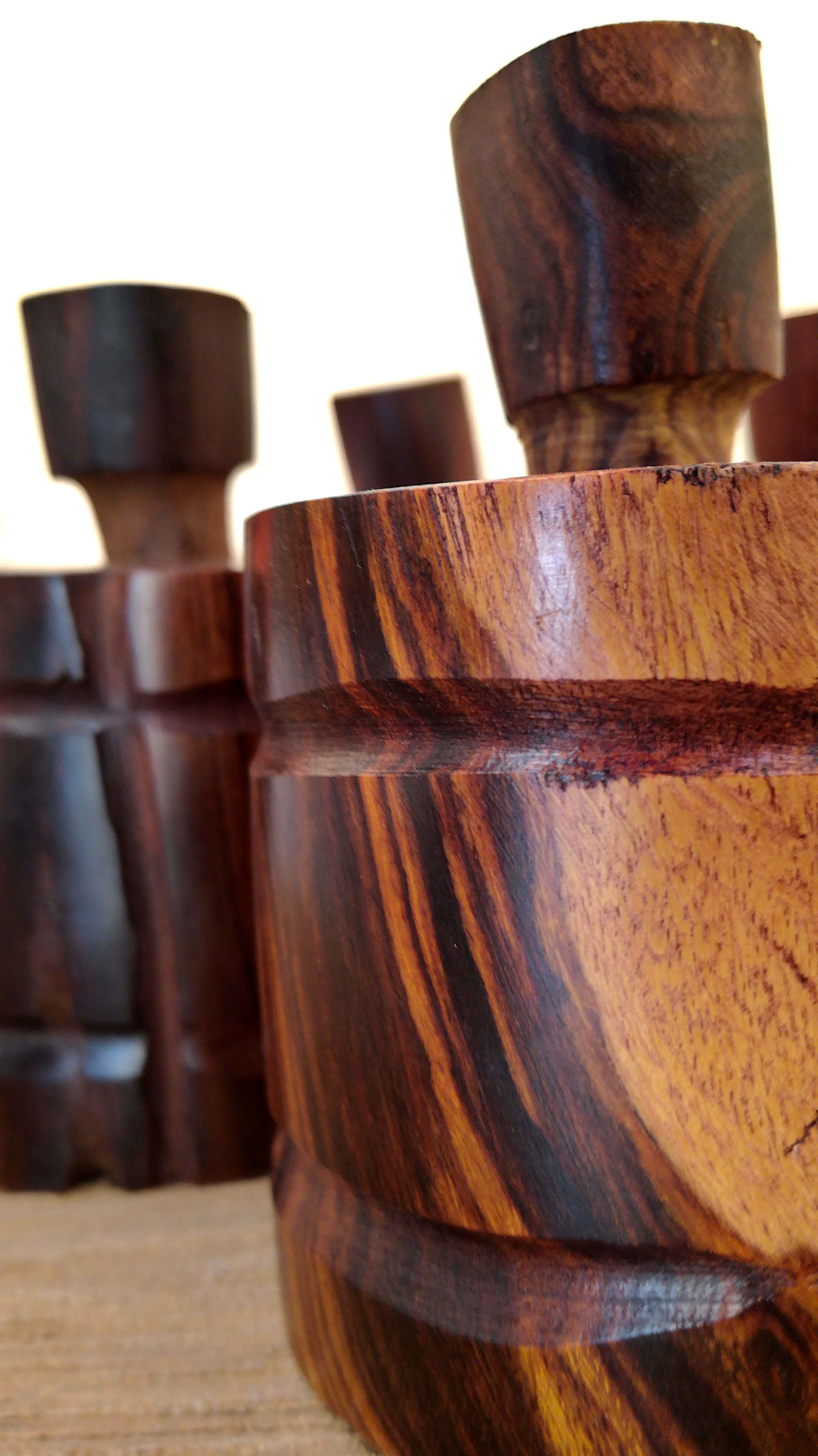 Pepper Mill Wood, Pepper Crusher Wood. Barrel Ironwood Handmade, Chiltepin Spice Grinder, Hand Crusher.