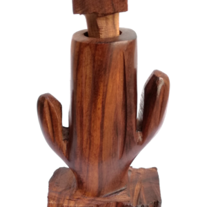 Moledor de madera para chiltepín, pimienta, especias.